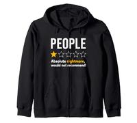 People One Star Rating Absolute Nightmare Graphic T-Shirt Felpa con Cappuccio