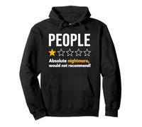 People One Star Rating Absolute Nightmare Graphic T-Shirt Felpa con Cappuccio