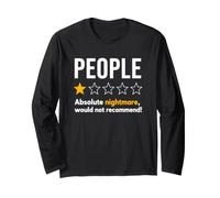 People One Star Rating Absolute Nightmare Graphic T-Shirt Maglia a Manica