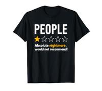 People One Star Rating Absolute Nightmare Graphic T-Shirt Maglietta