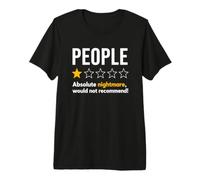 People One Star Rating Absolute Nightmare Graphic T-Shirt Maglietta Premium