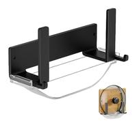 Peosaard Appuntamento da taglie, supporto per il supporto per taglieri, gancio di metallo da 7 pollici con gancio e vassoio d'acqua rimovibile, porta a piastre verticali per cucina, a parete