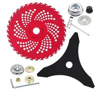 Peosaard Blade del Trimmer, 36 Denti Wacker Blade, Tagliere per spazzole in Acciaio in Lega da 9, 1x9, 1 Pollici con Kit Adattatore Universale, Compatibile con taglierina a spazzole, Trimmer