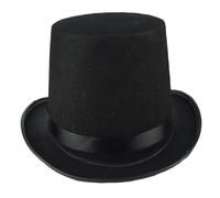Peosaard Cappelli da festa divertenti, cappelli a cilindro per uomini, cappello a cilindro nero alto, adulti che si vestono per showman formale