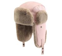 Peosaard Cappello, Cappello Russo per Uomo Donna Caldo Trapper in Pelle Impermeabile Paraorecchie in Pelliccia Moda Invernale per attività all'Aperto Stile1, Deerstalker