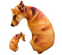 Peosaard Cuscino per Cani, Cuscino a Forma di Cane, 20 Pollici Divertente Peluche Animale coccolone Realistico per Divano, Camera da Letto, Auto, Ufficio, dormitorio, Divertenti Cuscini