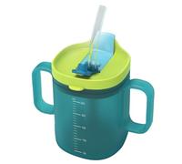 Peosaard Disfagia Che Regola la Tazza di Bere, Tazze Sippy per Anziani, Coppia di versamenti con Paglia da 260 ml di Tazze di disfagia anziana pp con Manico per i pazienti disabili