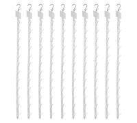 Peosaard Display per Chip, 10 Pezzi Porta Snack Multifunzionale PP Trasparente 12 stazioni Strisce espositive per Articoli sospesi per Vendita al Dettaglio, Porta Snack