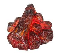 Peosaard Fumo Fuoco, Falso falò, Tronchi di in Finto 3D, a Batteria realistica Senza Fiamme per Le Decorazioni/Stile del Campeggio Natalizio di Halloween/stile2