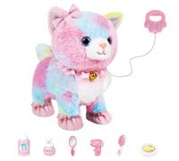 Peosaard Giochi per Gatti per Bambini Animali Domestici Furreal interattivi attivati Tramite Voce e Tocco con guinzaglio telecomandato Gatto Robot parlante per Ragazzi e Ragazze, Giocattolo
