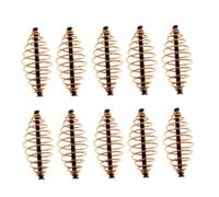 Peosaard Metodo alimentatori di Pesca Carpa, 10 Pezzi in Linea Metodo Piatto per Alimentazione Carpa Porta Pesca Porta Primavera da Bagno - l