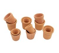 Peosaard Mini Terracotta Pot, 12 pezzi di fioriera in ceramica in argilla, pentole di terra cotta a vivaio