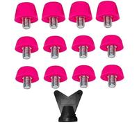 Peosaard Piccolo di Calcio, prigionieri di plastica per tacchette da Calcio 12pcs 7 mm e 10 mm Vite sul con Chiave M 5 Sostituzione per Campo