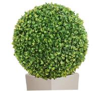 Peosaard Topiaria finta, Palla topiaria, Palle di bosso verde da 15 pollici, Artificiale in plastica resistente ai raggi UV per esterni Cortile Balcone Giardino Patio Porta d'ingresso, Finto bosso