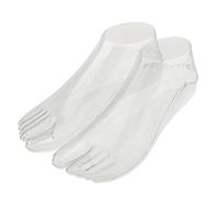 Peowuieu 1 paio di manichini femminili Piedi Thong Fuss modello per sandalo calzino gioielli display - trasparente