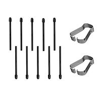 Peowuieu (10 pezzi) punte di ricambio/punte morbide per 2 Stylus Pen (nero)