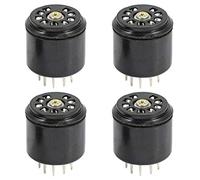 Peowuieu 4 tubi in bachelite a 9 pin, per 12AX7 12AU7 ECC82 ECC83, 4 pezzi