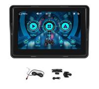 Peowuieu Display di Navigazione GPS per Moto Wireless Carplay Android Auto Monitor Portatile per Moto IP67 Impermeabile