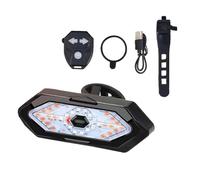 Peowuieu Luce di Direzione per Bicicletta Luci Posteriori per Bicicletta A LED con, Ricaricabile Tramite USB, Luce Posteriore di Avvertimento Wireless per Bicicletta