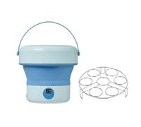 Peowuieu Spina UE Mini Lavastoviglie Pieghevole Turbo Detergente Blu