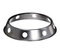 Peowuieu Supporto universale per wok Ring/base rotonda metallizzata universale, misura per fornelli a gas