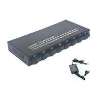 Peowuieu Switch in Fibra Ottica Gigabit 8 SC 2 1000M RJ45 Switch Gigabit Ethernet Convertitore Multimediale 5V3A B Spina UE