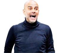 Pep Guardiola (Celebrating) Half Body Buddy Cutout