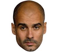 Pep Guardiola (Serious) Maschere di persone famose, facce di cartone