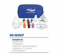 PEP MASK Riabilitazione Muscoli Respiratori Polmonari KIT PIPEP con ManometroECO