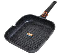 Pep pans Bistecchiera 29 cm Manico rimovibile, Induzione, Compatibile con i piani cottura a gas ed elettrici, Rivestimento antiaderente Whitford, Adatta all'uso in forno