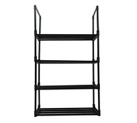 PEPDIMA Sturdy Shoe Shelf Multilayer Shoe Rack Large Capacity Shoe Storage Cabinet for Closet Bedroom Entryway (1 colonna 4 strati)