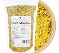 Pepe al Limone Macinato AROMATICO 100g | Mix di Spezie per Pesce, Carni e Piatti Mediterranei | Condimento con Scorza di Limone e Pepe Nero | KUCHNIA ZDROWIA