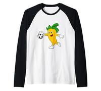 Pepe Calciatore Calcio Sport Maglia con Maniche Raglan