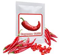 Pepe di cayenna - 50 Semi di peperoncino di Caienna - Rosso, aromatico e infuocato - Perfetto per affilare e asciugare