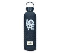 Pepe Jeans Abbey Bottiglia in acciaio inossidabile nero 7 x 26,5 x 7 cm Acciaio inossidabile by Joumma Bags, Nero, Taglia unica, Bottiglia in acciaio inossidabile