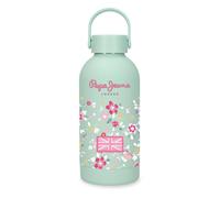 Pepe Jeans Abbey Bottiglia in Acciaio Inox Verde 6,5 x 18,5 x 6,5 cm Acciaio inossidabile by Joumma Bags, Verde, Taglia unica, Bottiglia in acciaio inossidabile