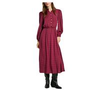 Pepe Jeans - Abito Floreale Elegante con Volant - - Dresses - Donna - Rosso - L