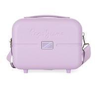 Pepe Jeans Accent Borsa da toilette adattabile con tracolla viola 29x21x15 cm ABS rigido 9,14 l 0,84 kg