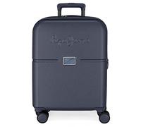 Pepe Jeans Accent Valigia da cabina blu 40x55x20 cm ABS rigido Chiusura TSA integrata 37L 2,74 kg 4 doppie ruote Bagaglio a mano espandibile
