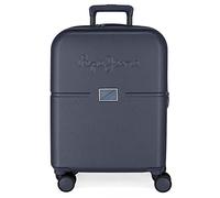 Pepe Jeans Accent Valigia da cabina blu 40x55x20 cm ABS rigido Chiusura TSA integrata 37L 3,22 kg 4 doppie ruote Bagaglio a mano