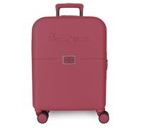 Pepe Jeans Accent Valigia da Cabina Bordeaux 40x55x20 cm Rigida ABS Chiusura TSA integrata 44L 2,8kg 4 ruote doppie bagaglio a mano by Joumma Bags