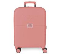 Pepe Jeans Accent Valigia da cabina rosa, 40 x 55 x 20 cm, rigida 2,8 kg, chiusura TSA ABS 2,8 kg, 37 LExtensible Bags, Rosa, Taglia unica, Valigia cabina