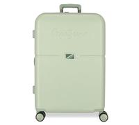 Pepe Jeans Accent Valigia Cabina, verde chiaro, 48x70x28 cms, Valigia media