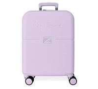 Pepe Jeans Accent Viola Valigia da cabina 40x55x20 cm ABS rigido Chiusura TSA integrata 37L 3,22 kg 4 doppie ruote Bagaglio a mano