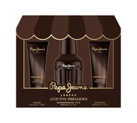 Pepe Jeans Addictive Indulgence For Him Confezione Regalo Profumi Uomo 3 Pezzi Eau de Parfum 30ml, Shower Gel 50ml e After Shave 50ml Set Fragranza Orientale e Legnosa