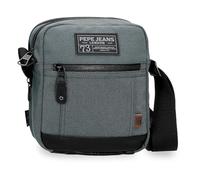Pepe Jeans Aiden Two Compartments Blu Navy Borsa a Tracolla 17x22x7.5 cm Poliestere with Dettagli in Pelle Sintetica 2.81L di Joumma Bags