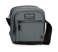 Pepe Jeans Aiden Tracolla Portatile Due Scomparti Marino 22x27x10 cm Poliestere con Dettagli in Pelle Sintetica 5,94L by Joumma Bags