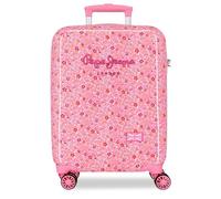 Pepe Jeans Alenka Rosa Valigia da cabina rosa 38 x 55 x 20 cm Rigida 2,5 kg Chiusura TSA ABS 2,5 kg 41,8 L Bagaglio a mano, Rosa, Taglia unica, Valigia cabina