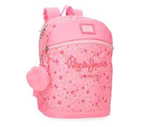 Pepe Jeans Alenka Rosa Zaino Casual Rosa 25x32x12 cm Poliestere 9,6L by Joumma Bags, Rosa, Taglia unica, Zaino Casual