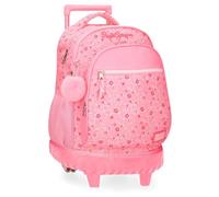Pepe Jeans Alenka Rosa Zaino Compact 2 Ruote Rosa 32x43x21 cm Poliestere 28,9L by Joumma Bags, Rosa, Taglia unica, Zaino Compact 2 Ruote